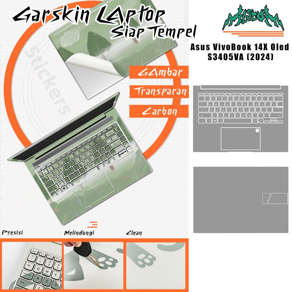 garskin laptop Asus VivoBook 14X Oled S3405VA (2024)