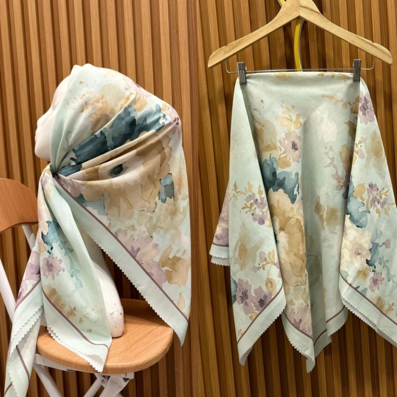 JILBAB SEGI 4 DENAY KW /KERUDUNG DENAY SEGI EMPAT DENAY KW SEGI 4 EMPAT KATUN VOAL MOTIF PREMIUM seg