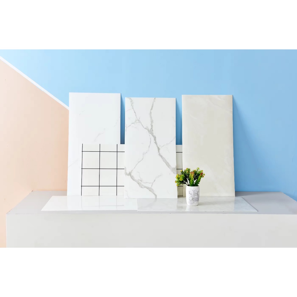 Wallpaper Dinding Vinyl Marble Wallfoam / Vinil Stiker Lemari