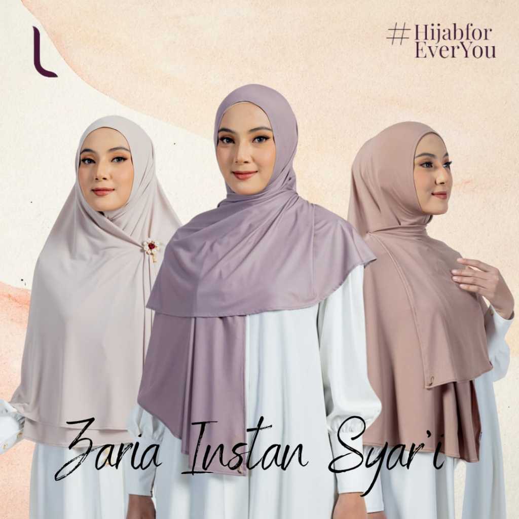 BERGO ELZATTA INSTAN SYAR'I JERSEY BAHAN JERSEY LOGO ELZATTA NON PET KERUDUNG ELZATTA JILBAB ELZATTA