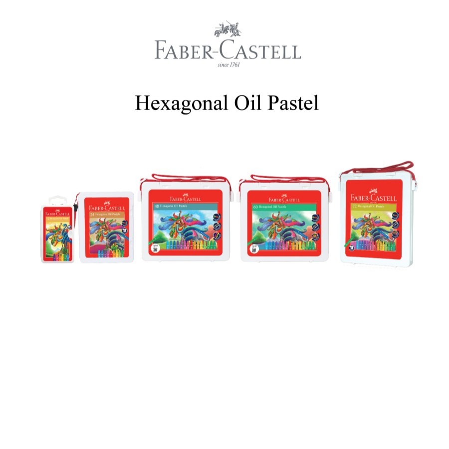 

TBMO Faber-Castell Hexagonal Oil Pastels Crayon Bag 12w 24w