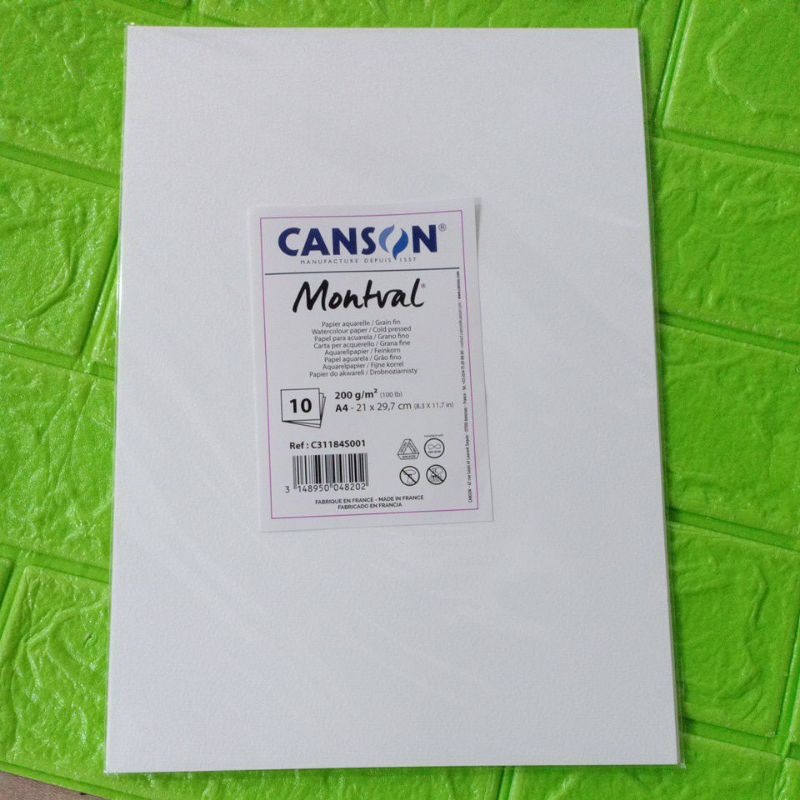 

CANSON MONTIVAL A4 200GSM 10 SHEET