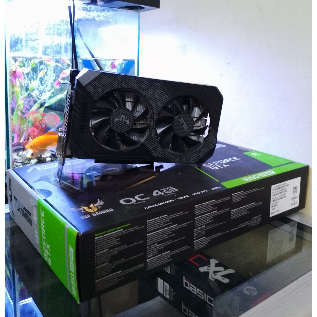 VGA ASUS TUF GTX 1650 Super FULLSET Mulus terawat kayak baru