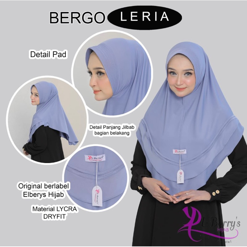 Bergo Leria / jilbab instan/ jilbab el berrys /jilbabterbaru