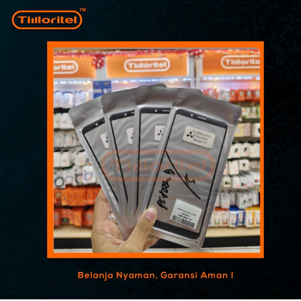 GLASS TS OPPO F5 BLACK