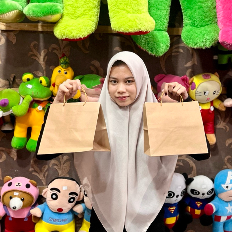 

Tas kado paperbag polos coklat paper bag 20 cm x 20 cm x 20 cm