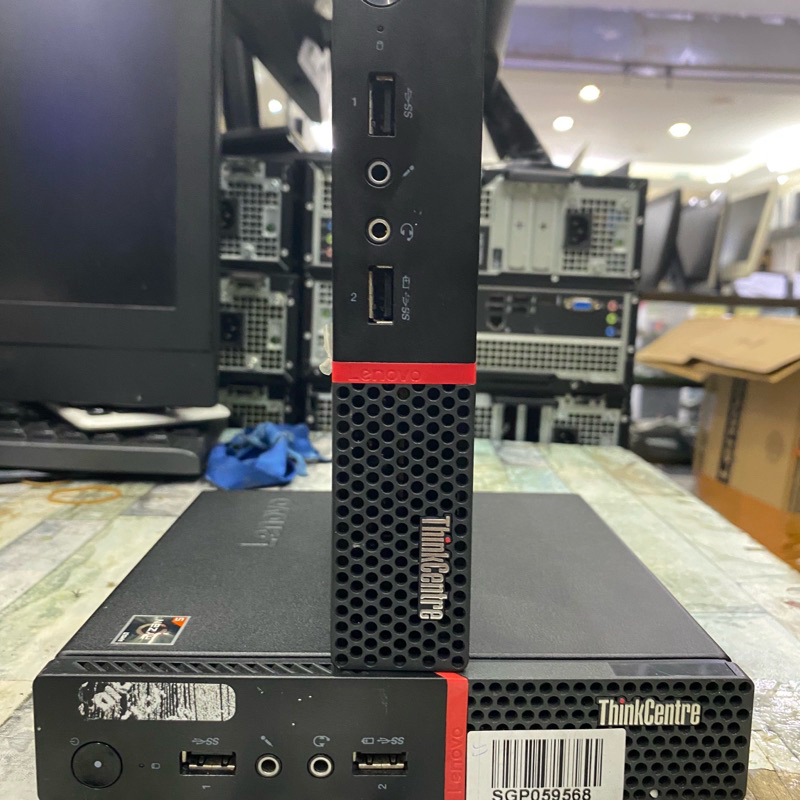 PC MINI LENOVO M715Q RYZEN 5 PRO 2400 GE RAM 16 GB SSD 512 GB WIFY BERGARANSI TINGGAL PAKAI