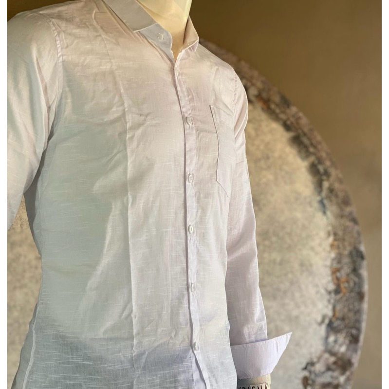 Kemeja Serat Bambu Lengan Panjang