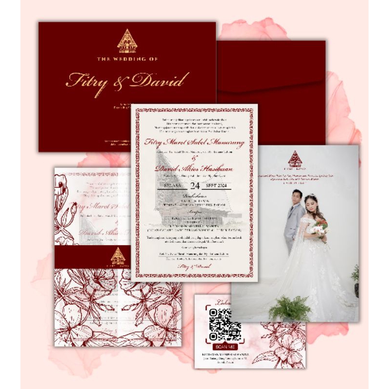 UNDANGAN BATAK MINIMAL ORDER 2 PCS