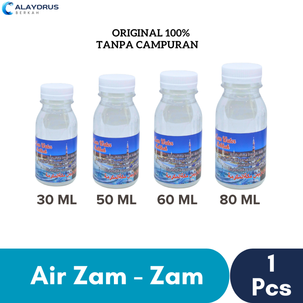 

Air Zam Zam Botol Kecil Asli Original 100% Tanpa Campuran | Zamzam Mekkah | Oleh oleh Haji Umroh