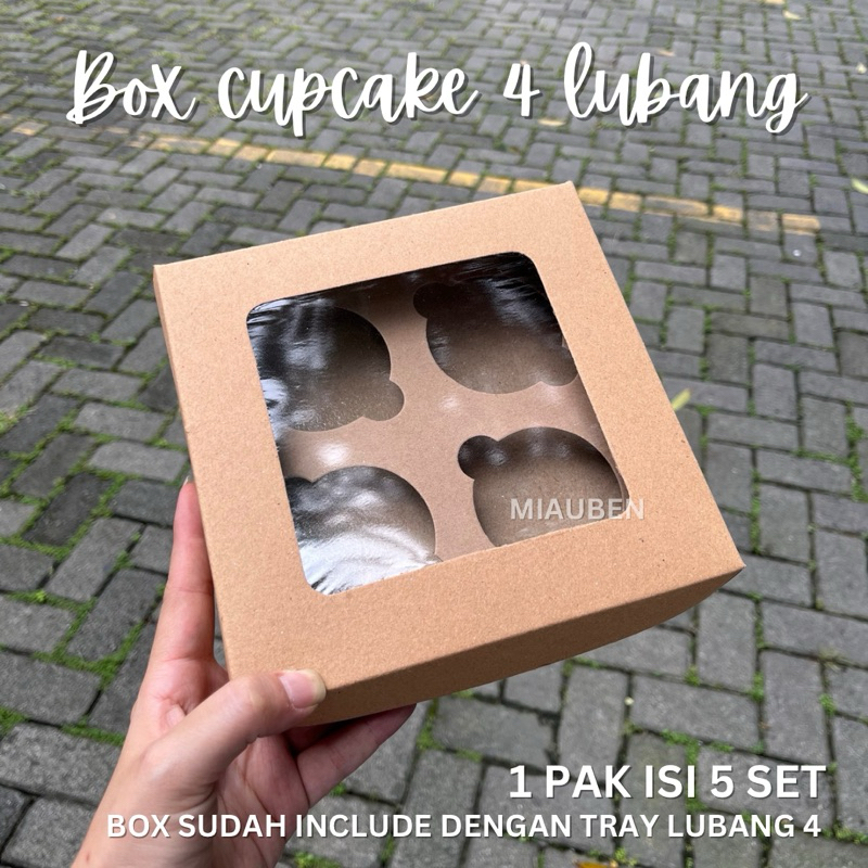 

Box cupcake isi 5 box eggtart lubang 4