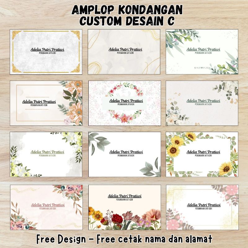 

Amplop Kondangan, Amplop Buwuh, Amplop Sumbangan bisa Riquest Nama dan Alamat Desain C