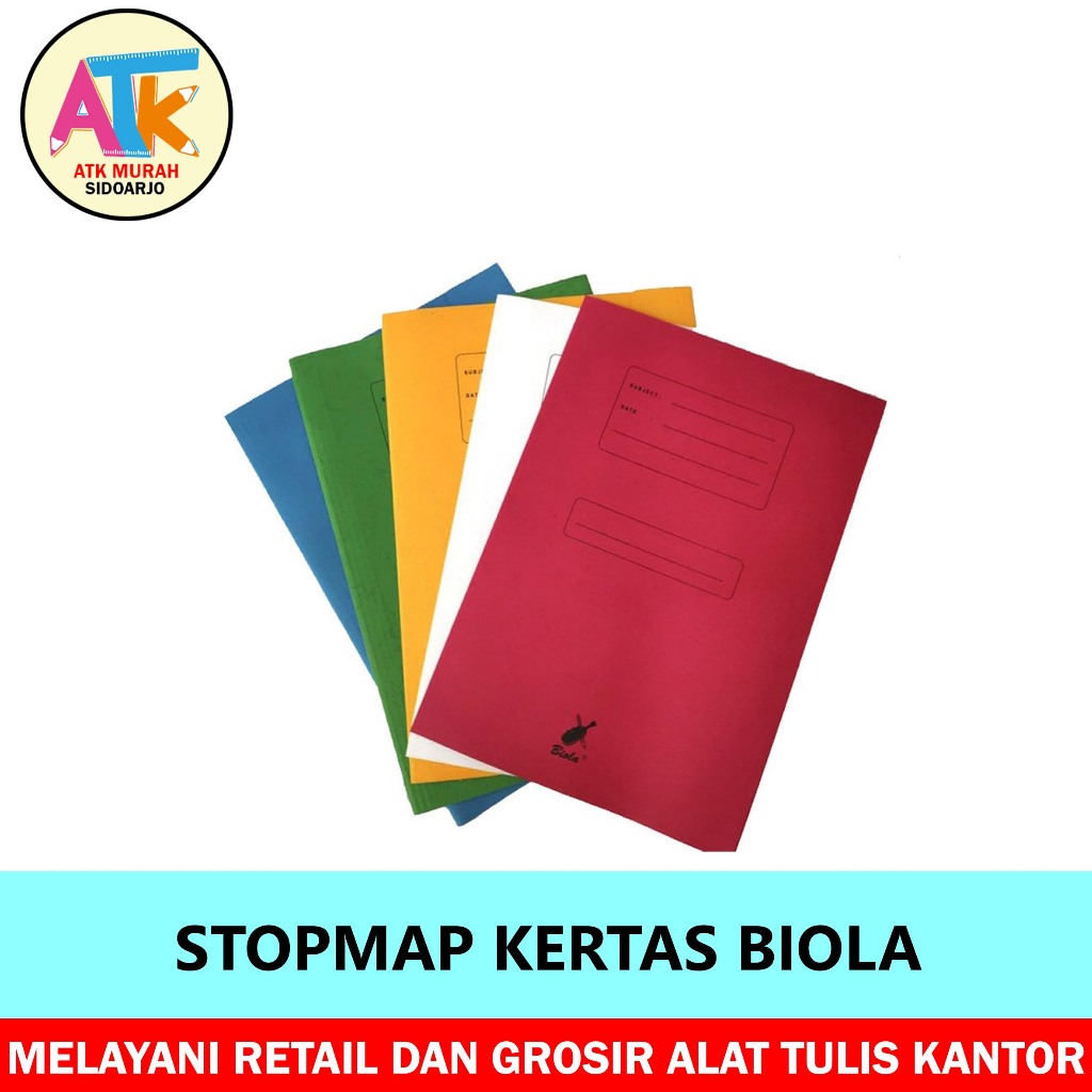

STOPMAP KERTAS BIOLA WARNA-WARNI