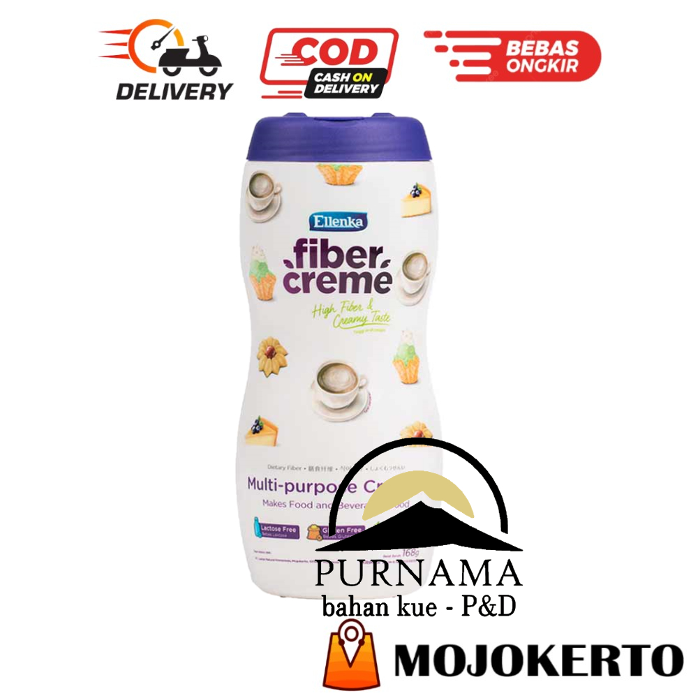 

ELLENKA FIBER CREME BOTOL 168GR KRIMER CREAMER SERAT BUBUK SANTAN SANTEN ELENKA SEHAT POWDER HALAL