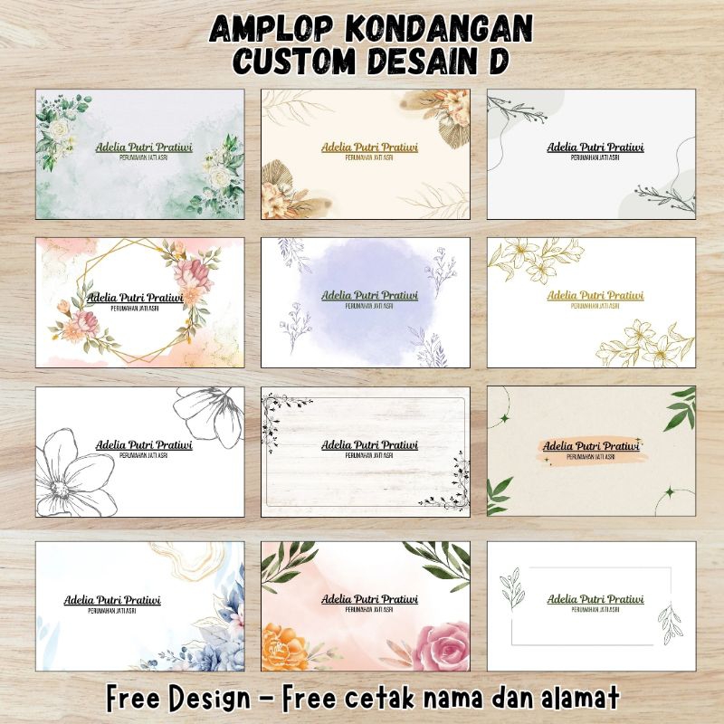 

Amplop Kondangan, Amplop Buwuh, Amplop Sumbangan bisa Riquest Nama dan Alamat Desain D