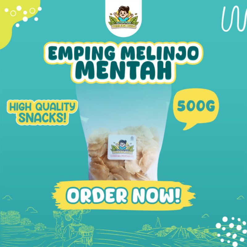 

Emping Melinjo Mentah 500 gram Grade Premium Asli Banten