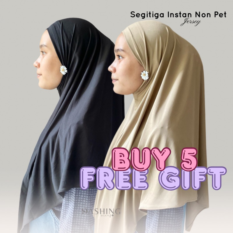 [𝗖𝗟𝗘𝗔𝗥𝗔𝗡𝗖𝗘 𝗦𝗔𝗟𝗘]  HIJAB SEGITIGA JERSEY INSTANT | HIJAB INSTAN NON PET | HIJAB INSTAN JERSEY | BERGO