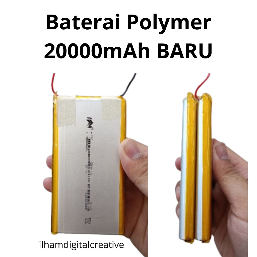 Baterai Polymer 20000mah kondisi BARU