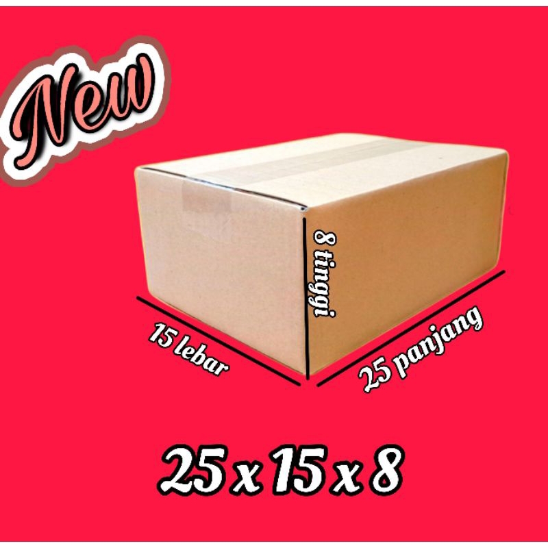 

kardus packing UK 25x15x8 kardus kecil kardus besar