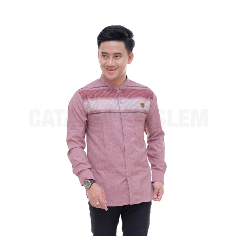 CATALEA - Baju Koko Dewasa Katun Madinah - Baju Koko Lengan Panjang
