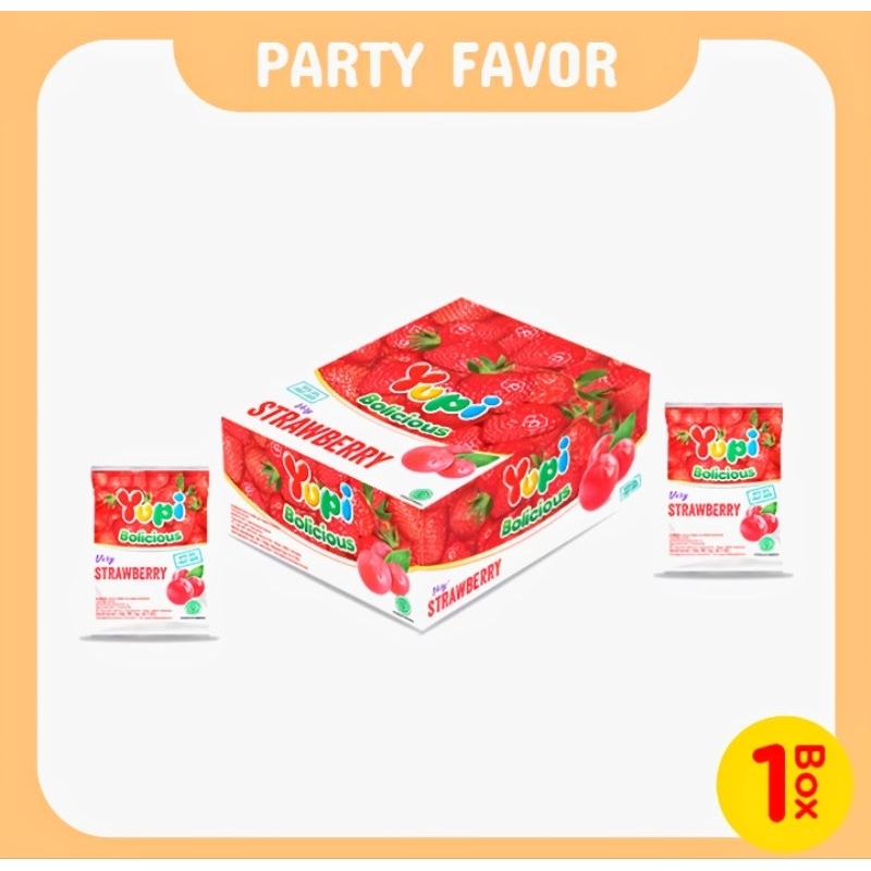 

YUPI Bolicious Strawberry Box Party Favor