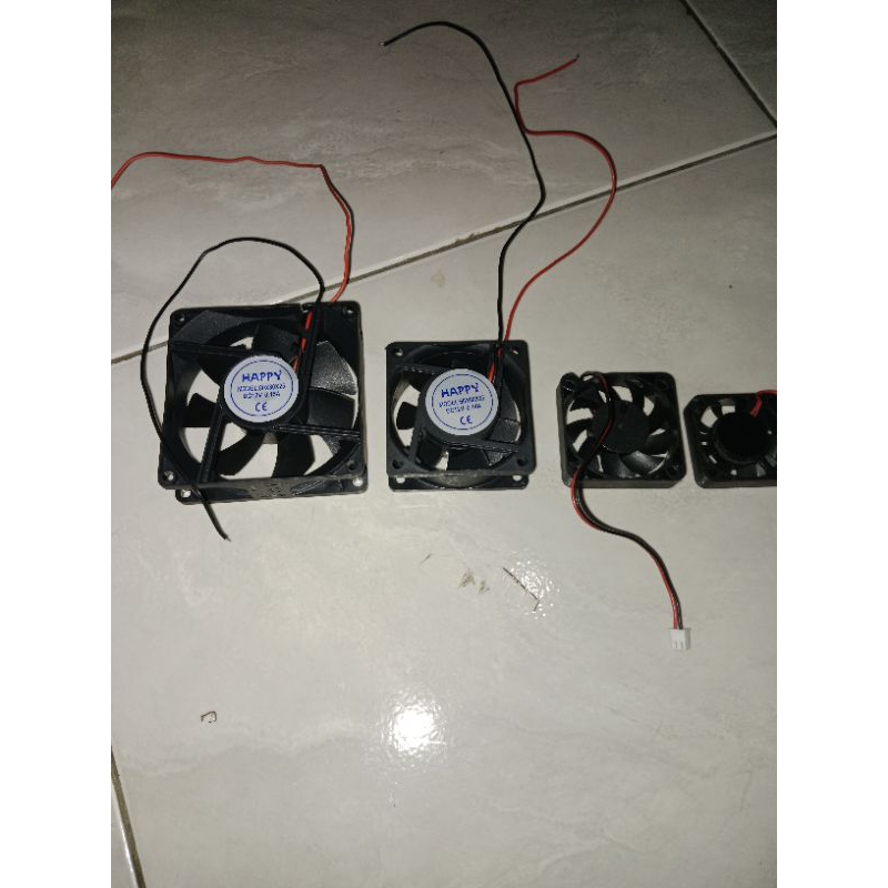 Kipas Fan DC 12v 6 x 6 x 2,5 atau 5x5x1 atau 4x4x1 atau 8x8x2,5 cm