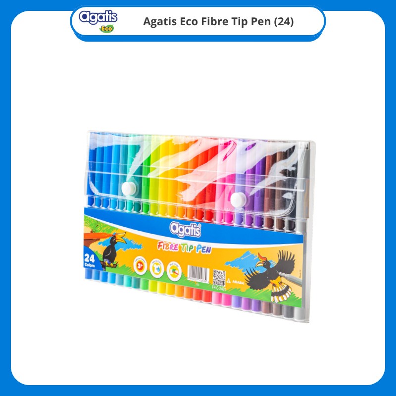 

Spidol Fibre Tip Agatis 24 Warna