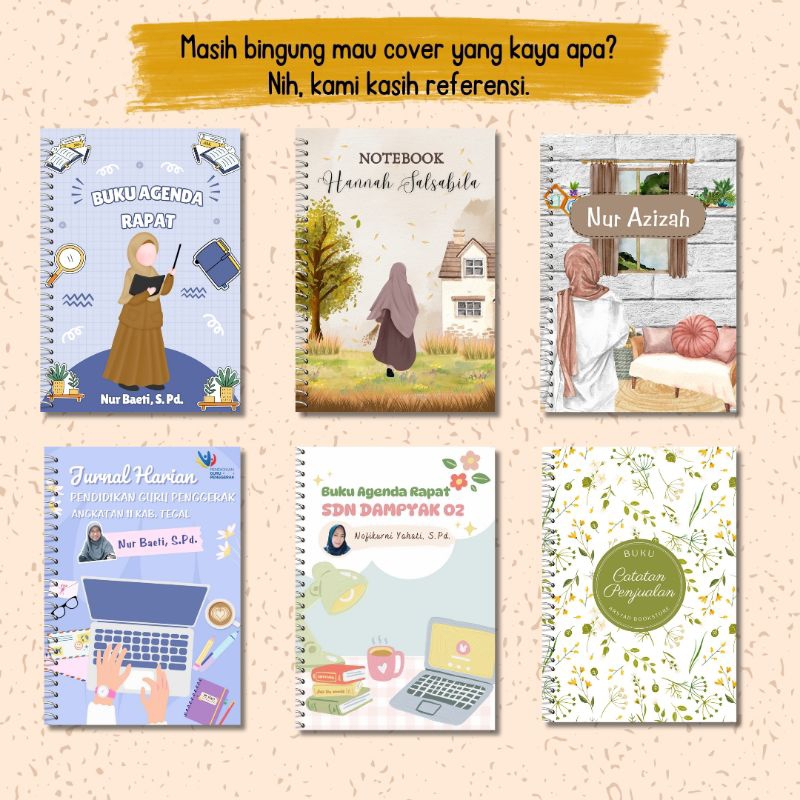 

NOTEBOOK / BLOCKNOTE / BUKU AGENDA / BUKU CATATAN CUSTOM COVER
