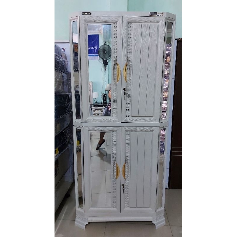 Lemari Plastik Napolly Jumbo Premium Kaca