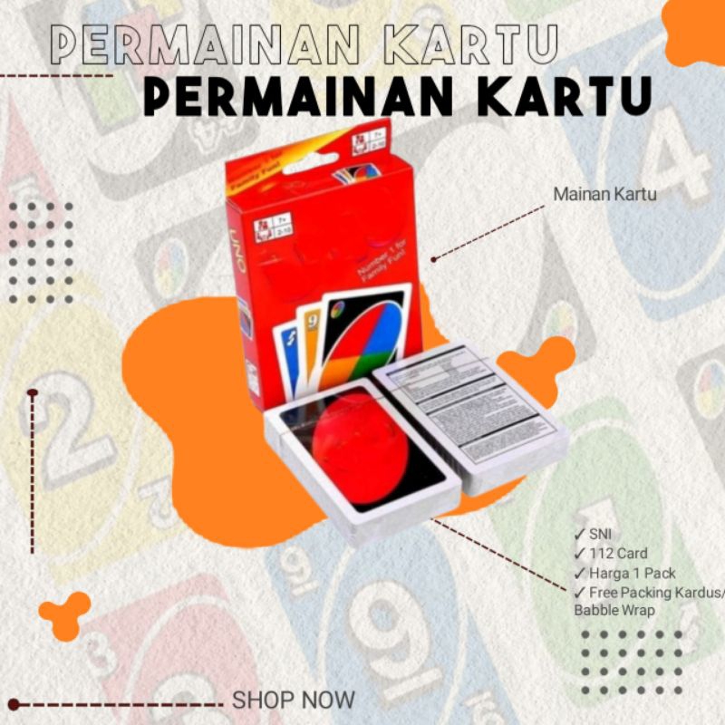 Kartu ONO Mainan Game Kartu Game Keluarga Mainan Seru