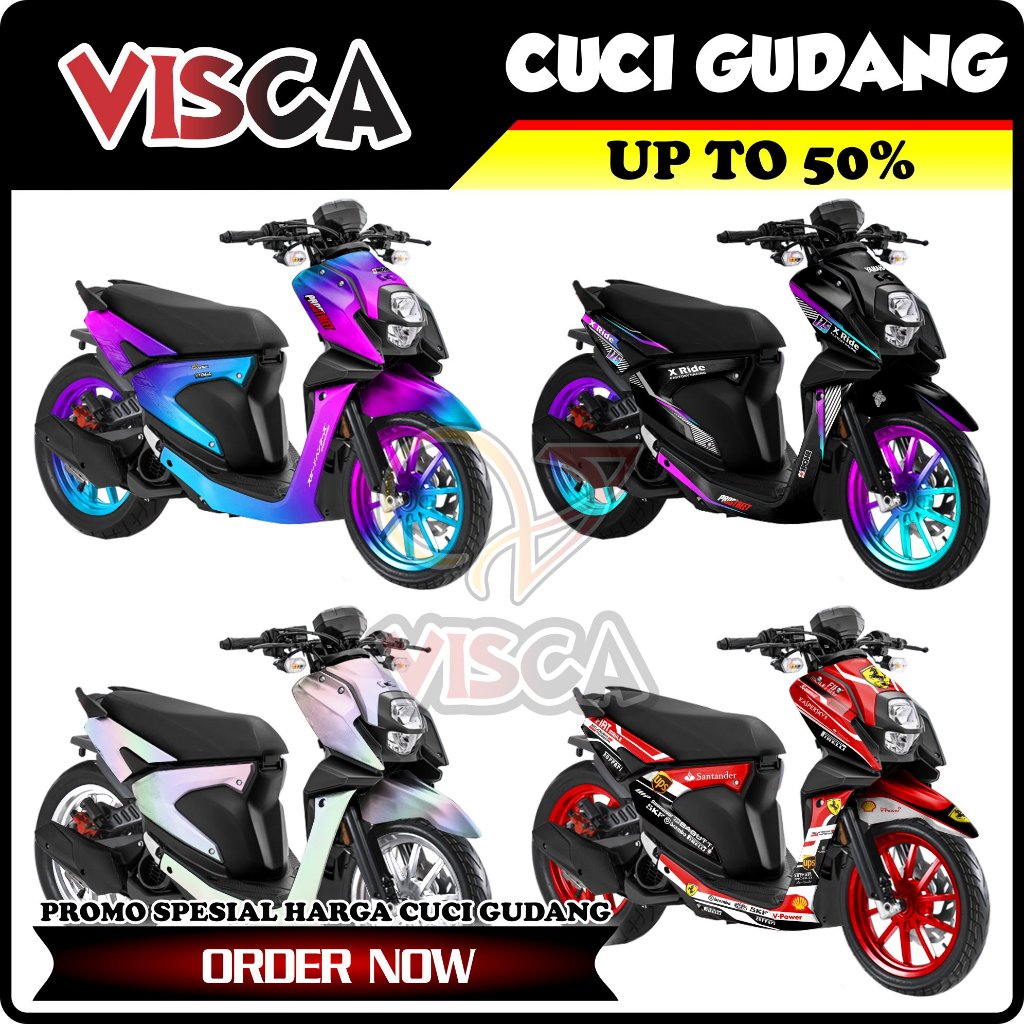 【CUCI GUDANG】Decal x Ride 125 Full Body Variasi Harga Murah / Stiker Motor X Ride 125 Full Body / St