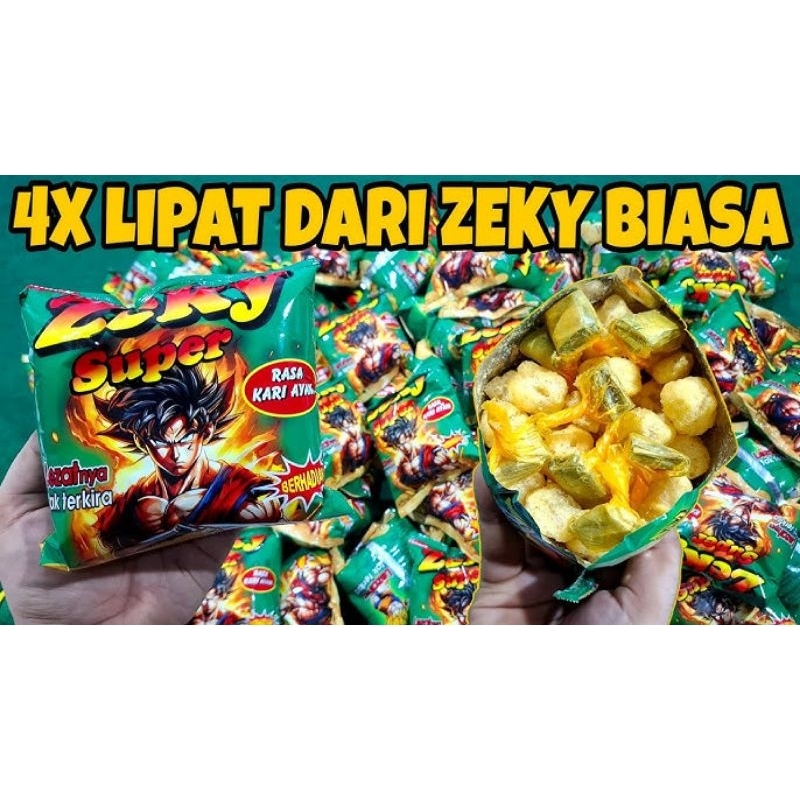 

Snack chiki jadul ZEKY SUPER rasa kari ayam BERHADIAH UANG