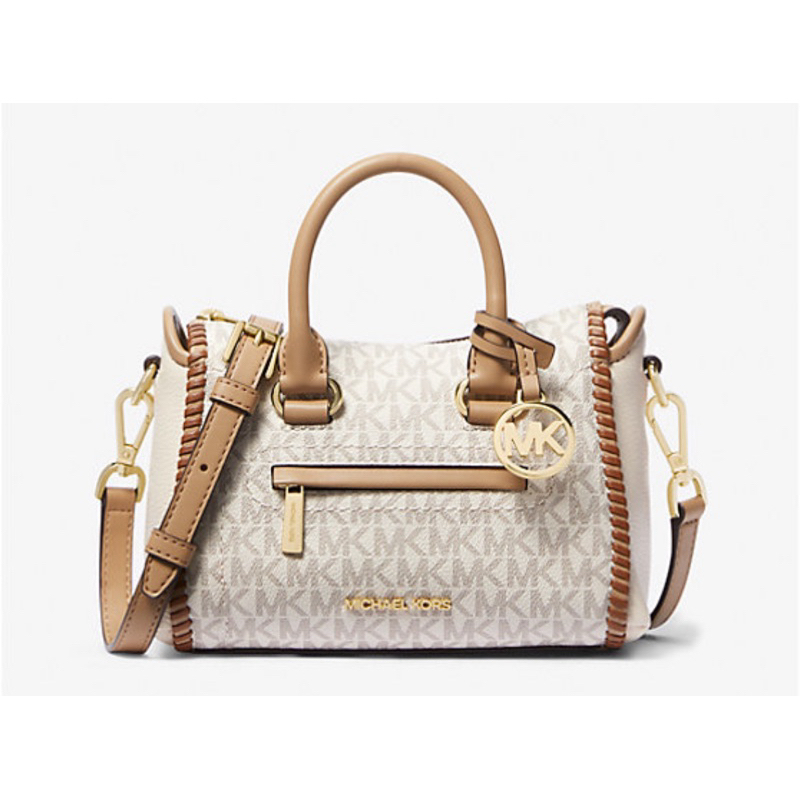 MICHAEL KORS CARINE EXTRA-SMALL SIGNATURE LOGO SATCHEL