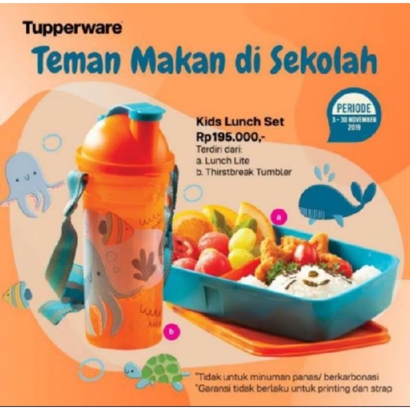 Kids Lunch Set Tupperware