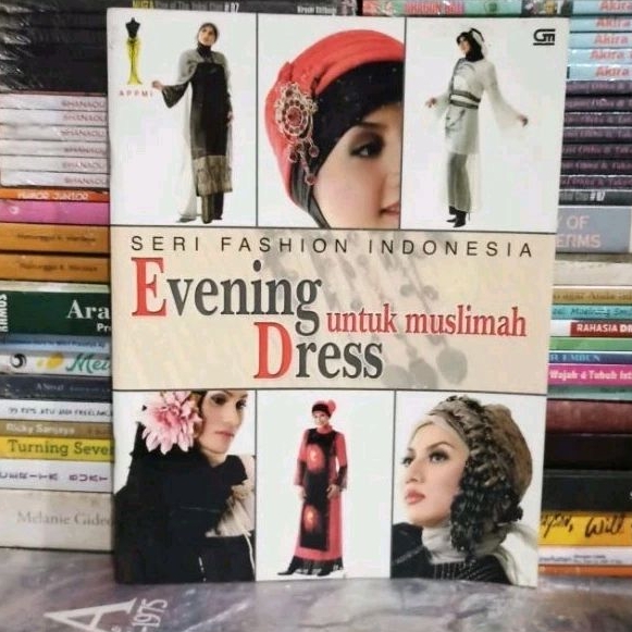 Buku Original SERI FASHION INDONESIA Evening untuk muslimah Dress Bekas