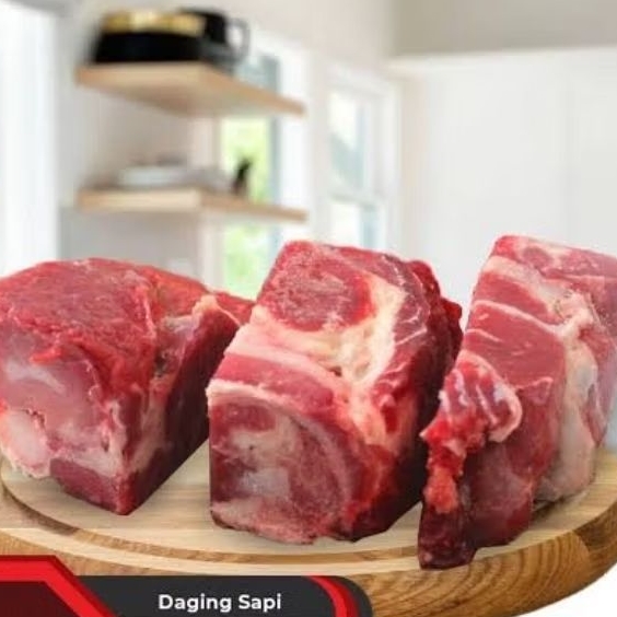 

Daging fresh Sop sapi 500g (100% halal)