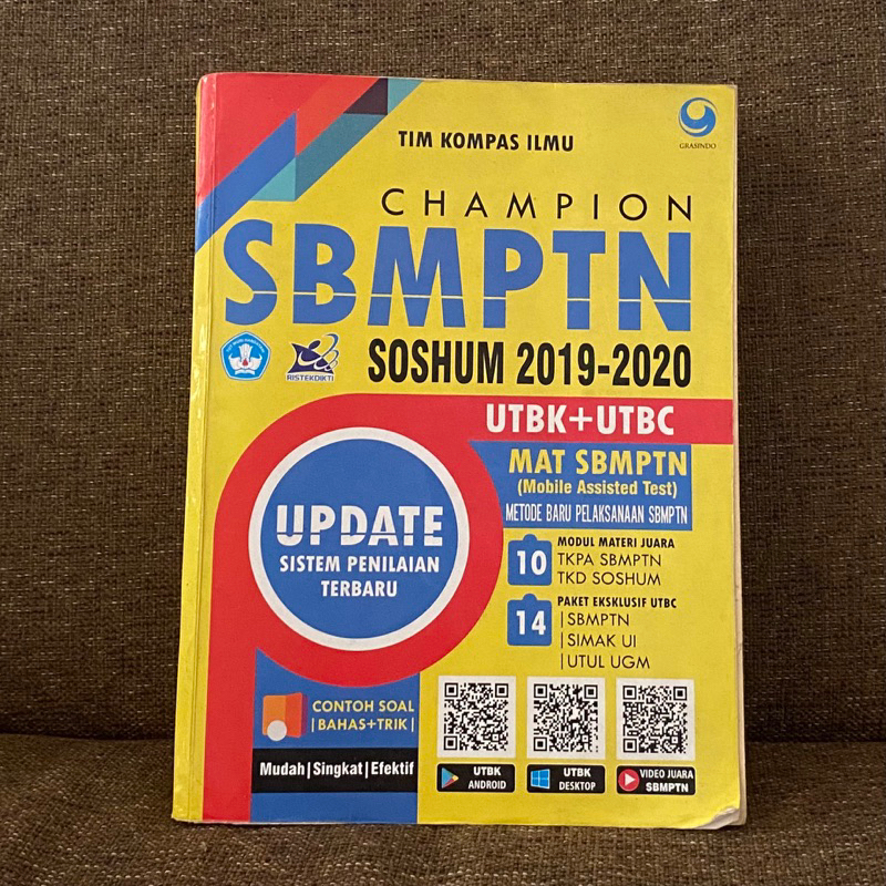 

ORIGINAL BUKU PENDIDIKAN / CHAMPION SBMPTN SOSHUM 2019-2020