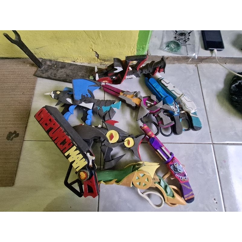 Mainan tembakan kayu freefire pakai karet versi mini