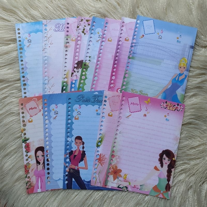 [Baca Deskripsi] Princess Ver Kertas Binder Harvest A5 / Kertas File A5 - Series Harvest Lama