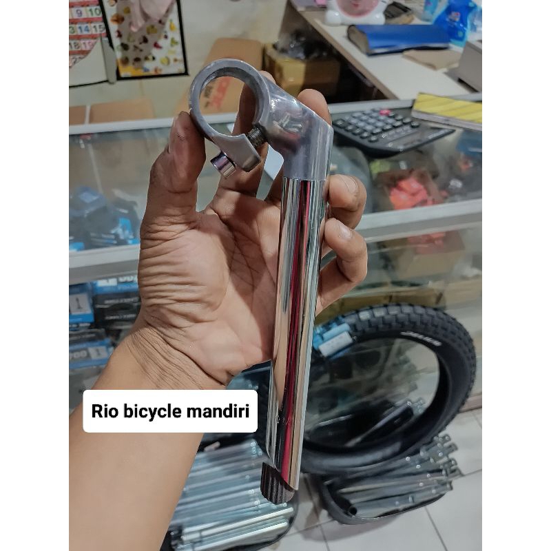 Tiang stang sepeda mini keranjang