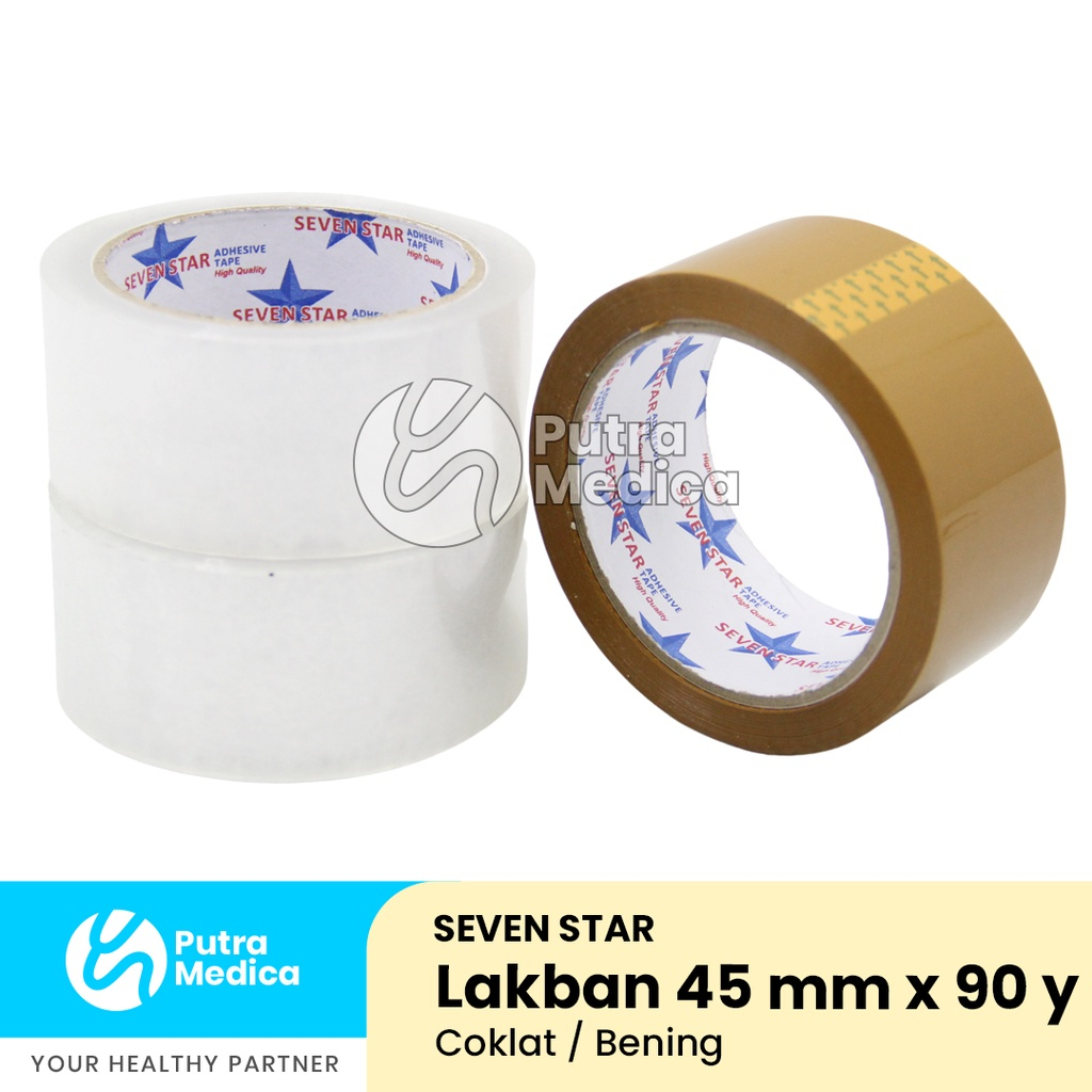 

Seven Star Lakban - 1 Roll / Pita Perekat / Selotip / Solasi