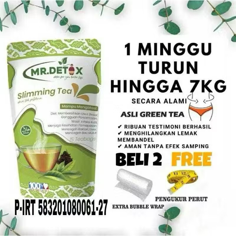 TEH PELANGSING HERBAL ALAMI MR DETOX TEA TEH DETOX MR DETOX SLIMMING TEA