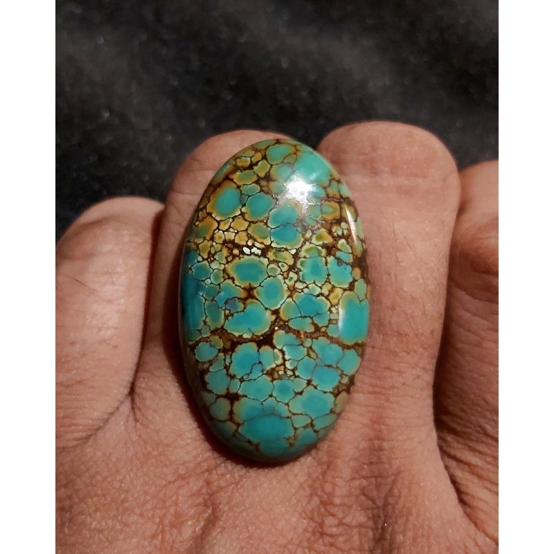 HQ NATURAL TURQUOISE - PIRUS HUBEI-XINJIANG-PERSIA-IRAN-GRADASI OPEN-DWI WARNA-MULTICOLOR-TOSKA HIJA