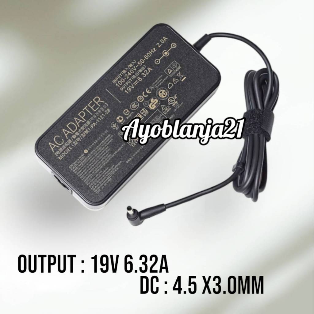 Adaptor Charger Laptop Asus F560U F560UD 19.5V 6.32A 4.5x 3.0mm 120W