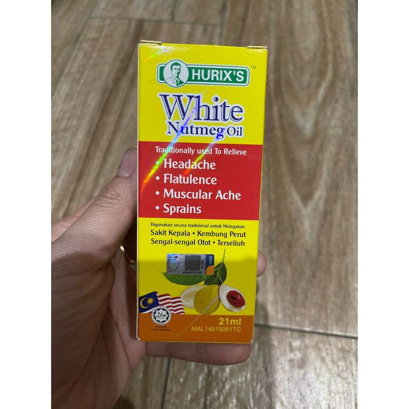 

Hurix’s White Nutmeg Oil | ready stok