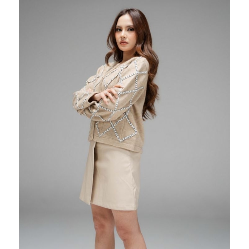 MAHALINI X THIS IS APRIL CARDIGAN RAJUT TEXTURED STAGE 09