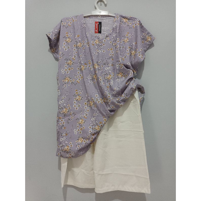 Daster setelan celana pendek.