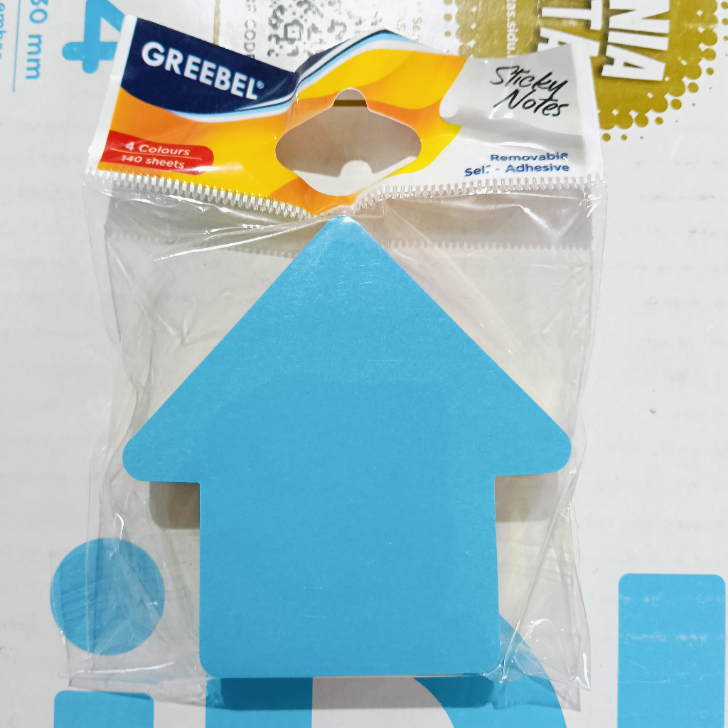 

GREEBEL STICKY NOTE BENTUK RUMAH 4 WARNA 100 LEMBAR