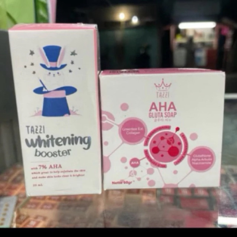 TAZZI |  AHA BOOSTER TAZZI 20ml dan SABUN AHA TAZZI