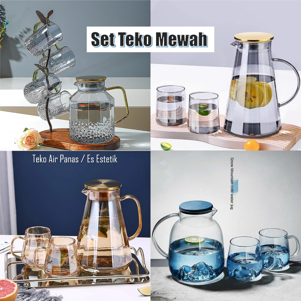 [PROMO] Teko Air Panas / Teko Air Minum Estetik Kulkas Anti Bau Teapot Ceret Teh Masak / Teko Set Me